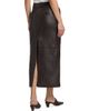 Co Women's Double Slit Leather Pencil Skirt - 5