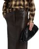 Co Women's Double Slit Leather Pencil Skirt - 6