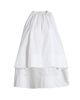 Co Women's Gathered High-Low Cotton Poplin Top - 1