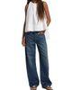 Co Women's Gathered High-Low Cotton Poplin Top - 2
