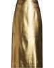 Co Women's Metallic Velvet Midi-Skirt - 1