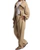 Co Women's Pleated Cotton-Blend Wide-Leg Pants - 2