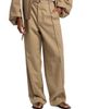 Co Women's Pleated Cotton-Blend Wide-Leg Pants - 3