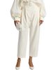 Co Women's Pleated Cotton Batwing Pants - 3