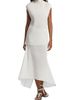 Co Women's Plisse High-Low Midi-Skirt - 2