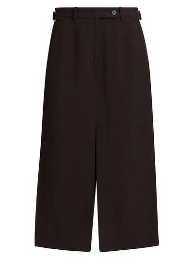 Co Women's Tailored Linen-Blend Pencil Skirt