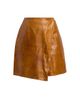 Co Women's Wrap-Style Leather Miniskirt - 1
