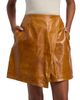 Co Women's Wrap-Style Leather Miniskirt - 3