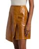 Co Women's Wrap-Style Leather Miniskirt - 4