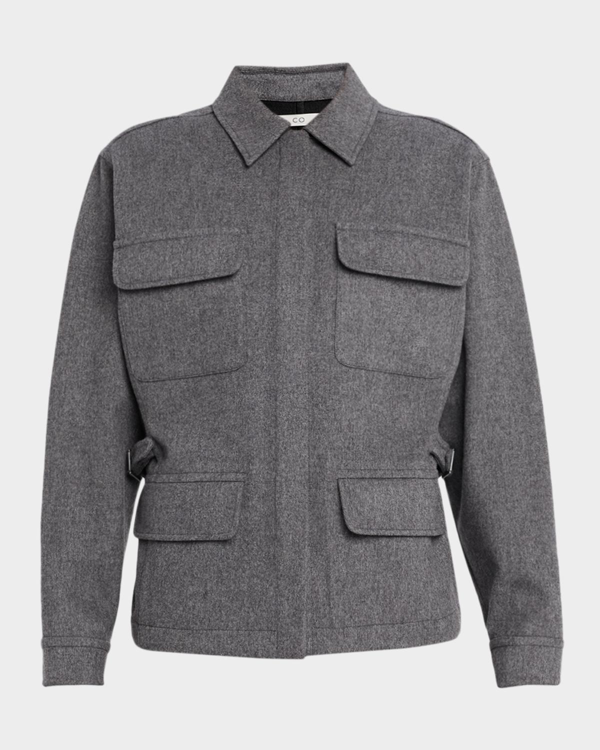 Co Workwear Wool-Cashmere Shirt Jacket