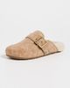 Coach Coach Archival Buckle Clogs Soft Beige Embossed Suede - 2