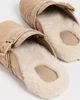 Coach Coach Archival Buckle Clogs Soft Beige Embossed Suede - 4
