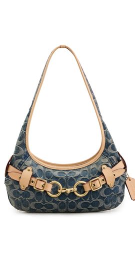 Coach Coach Belted Ergo Signature Jacquard Shoulder Bag 26 Denim One