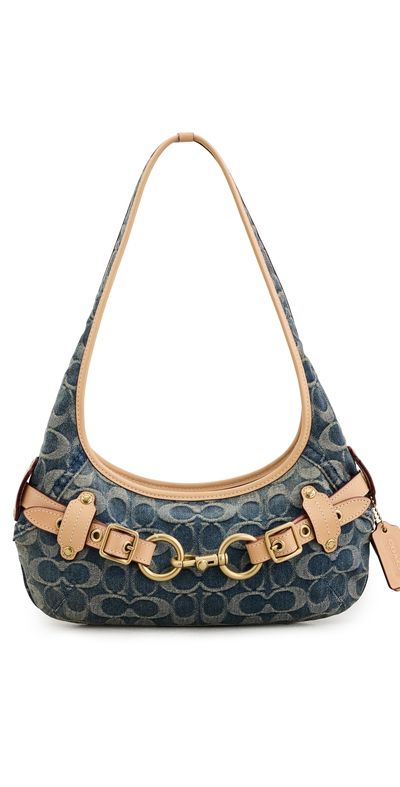 Coach Coach Belted Ergo Signature Jacquard Shoulder Bag 26 Denim One