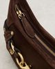 Coach Coach Belted Ergo Suede Shoulder Bag 26 Dark Chocolate One - 5