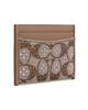 Coach Coach Crystal Signature Jacquard Essential Card Case Mushroom One - 1