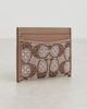 Coach Coach Crystal Signature Jacquard Essential Card Case Mushroom One - 2