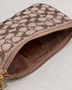 Coach Coach Crystal Signature Jacquard Plaza Bag Mushroom One - 6