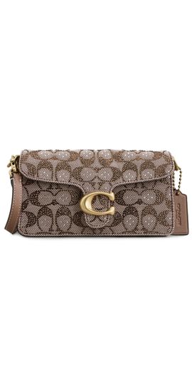 Coach Coach Crystal Signature Soft Tabby Shoulder Bag Mushroom One