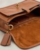 Coach Coach Glazed Grain Leather Metropolitan Bag 24 Amber Brown One - 6