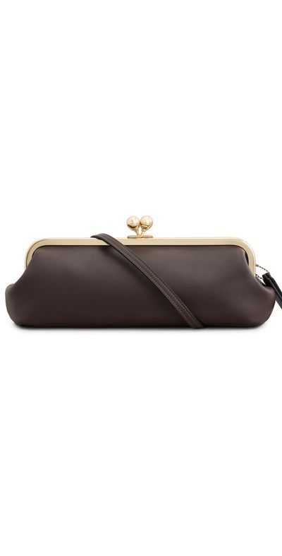 Coach Coach Glovetanned Leather 30 Kisslock Frame Bag Maple One