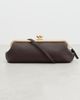 Coach Coach Glovetanned Leather 30 Kisslock Frame Bag Maple One - 2
