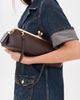 Coach Coach Glovetanned Leather 30 Kisslock Frame Bag Maple One - 3