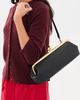 Coach Coach Glovetanned Leather Kisslock Frame 30 Bag Black One - 3