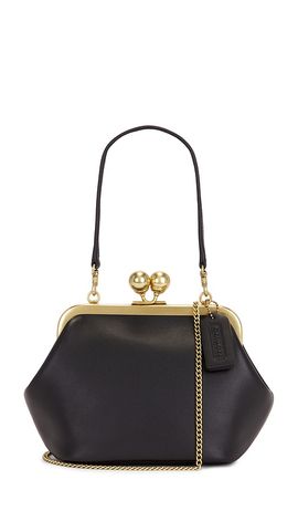 Coach Coach Glovetanned Leather Kisslock Frame Bag