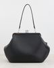 Coach Coach Large Leather Kiss-Lock Frame Bag Black One - 2