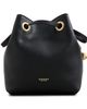 Coach Coach Leather Jade Drawstring Bag Black One - 1