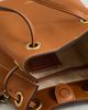 Coach Coach Leather Jade Drawstring Bucket Bag Amber Brown One - 6