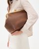 Coach Coach Loved Leather Kiss-Lock Frame Bag 27 Brown One - 3
