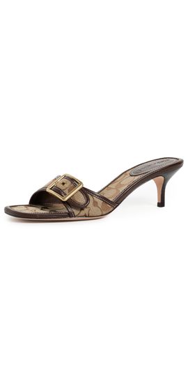 Coach Coach Margot Sandals Khaki/Maple