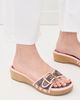Coach Coach Margot Wooden Sandals Oak/Candy Pink - 3