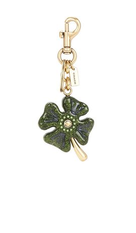 Coach Coach Metal Four Leaf Clover Bag Charm