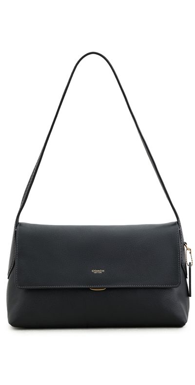 Coach Coach Natural Grain Leather Chelsea Shoulder Bag Black One