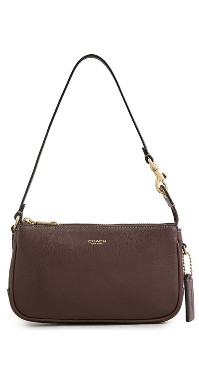 Coach Coach Natural Grain Leather Plaza Bag 18 Maple One