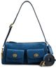 Coach Coach Originals Suede Turnlock Haversack Bag 27 Blue Jay One - 1
