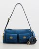 Coach Coach Originals Suede Turnlock Haversack Bag 27 Blue Jay One - 2