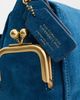 Coach Coach Originals Suede Turnlock Haversack Bag 27 Blue Jay One - 5