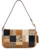 Coach Coach Patchwork Leather Plaza Shoulder Bag Brown Multi One - 1