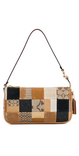 Coach Coach Patchwork Leather Plaza Shoulder Bag Brown Multi One