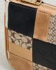 Coach Coach Patchwork Leather Plaza Shoulder Bag Brown Multi One - 5
