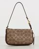 Coach Coach Recycled Signature Leather 18 Plaza Bag Tan Brown One - 2