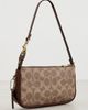 Coach Coach Recycled Signature Leather 18 Plaza Bag Tan Brown One - 4