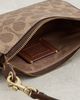 Coach Coach Recycled Signature Leather 18 Plaza Bag Tan Brown One - 6