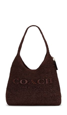 Coach Coach Refined Weave Straw Brooklyn 34