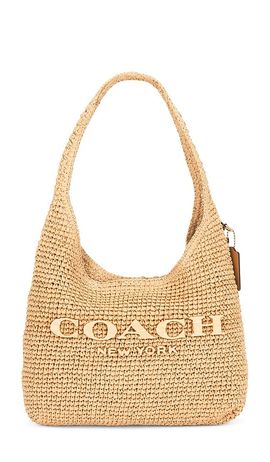 Coach Coach Refined Weave Straw Brooklyn Shoulder Bag 28