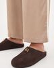 Coach Coach Sculpted C Soft Mules Chocolate Suede - 3